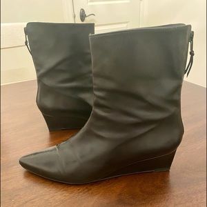 Stuart Weitzman booties slight wedge- size 9